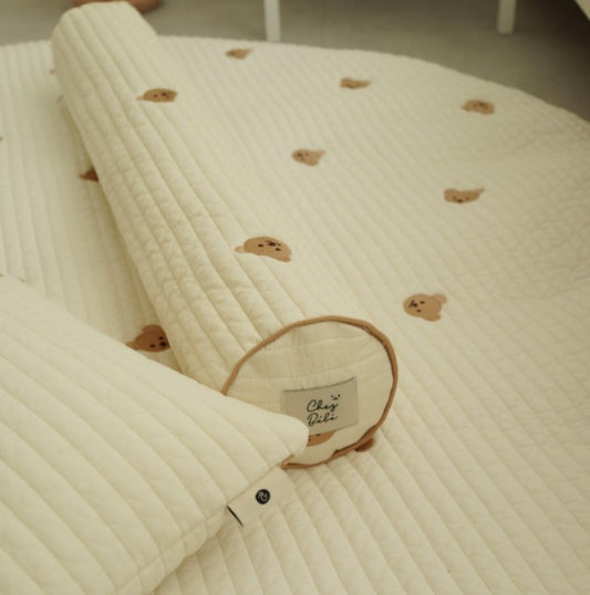 Chezgomi(Bear) 100% Quilted Long Cushion