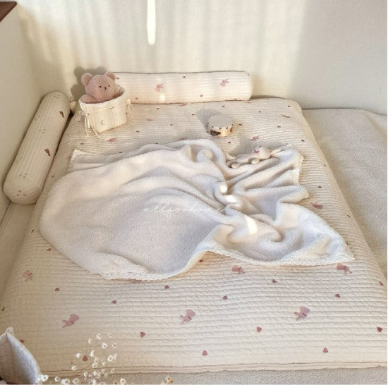 All4home Rabbit and Heart Quilted Kids Size Korean-style mattress