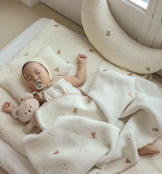 Bear and Star Jacquard Blanket