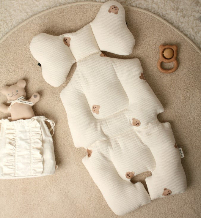 Chezgomi(Bear) 100% Gauze Stroller Liner