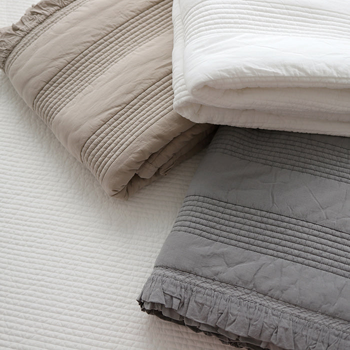 ALL4HOME Adult Pudding Ruffle Blanket