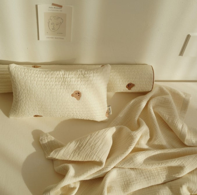 Chezgomi(Bear) 100% Quilted Long Cushion