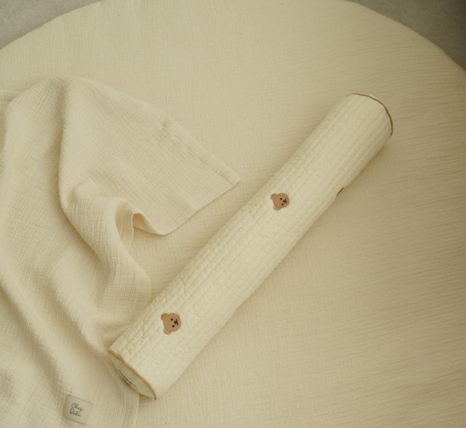 Chezgomi(Bear) 100% Quilted Long Cushion
