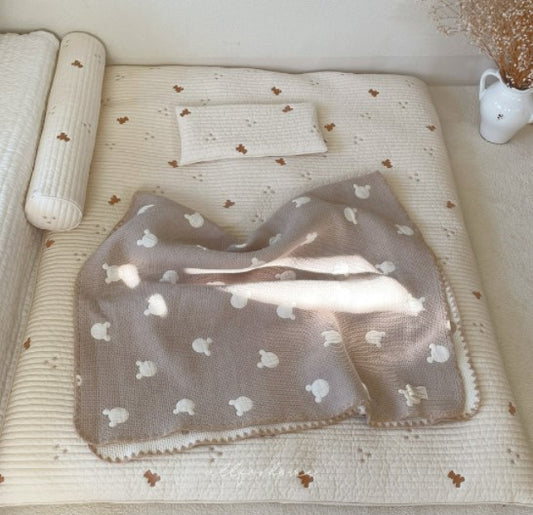 ALL4HOME Bear and Star Quilted Kids Size Korean-style mattress