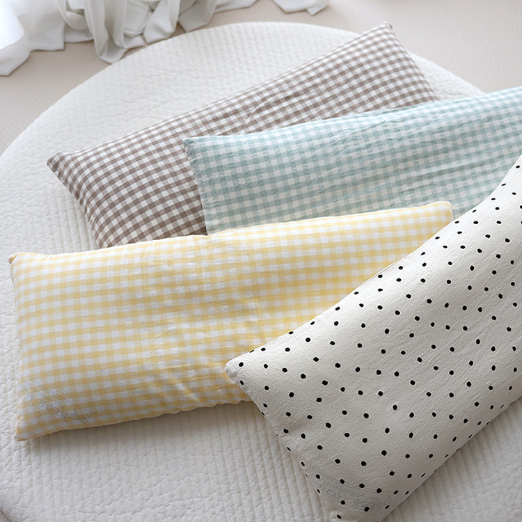 Checkered and Dot Long Cushion