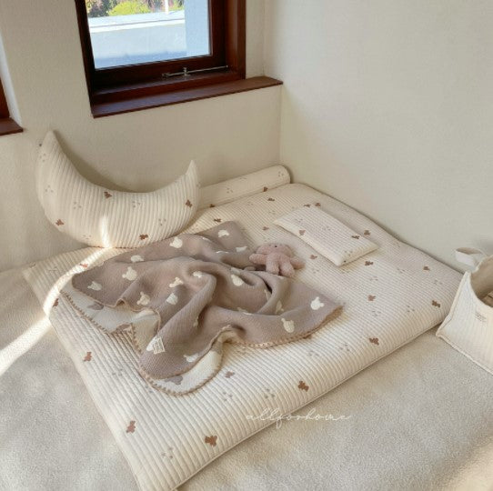 ALL4HOME Bear and Star Quilted Kids Size Korean-style mattress