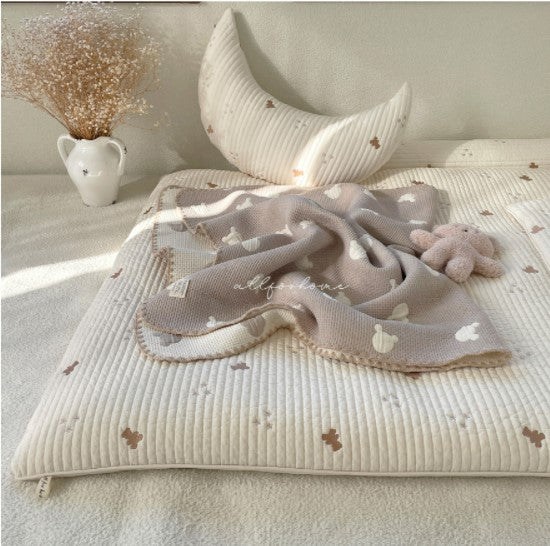 ALL4HOME Bear and Star Quilted Kids Size Korean-style mattress