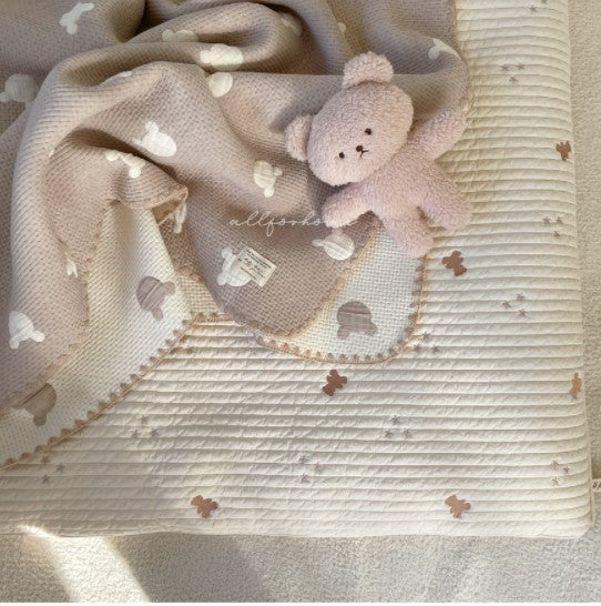 ALL4HOME Bear and Star Quilted Kids Size Korean-style mattress