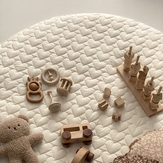 Heart Quilted Play Mat