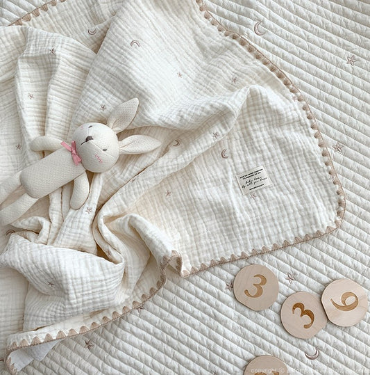 Star and Moon gauze blanket