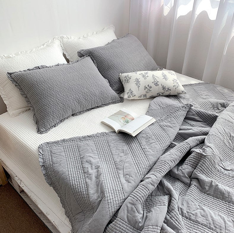 ALL4HOME Adult Pudding Ruffle Blanket