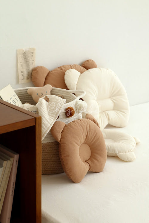 Chezbebe Bear Infant Flat Pillow (Cotton/Mesh)