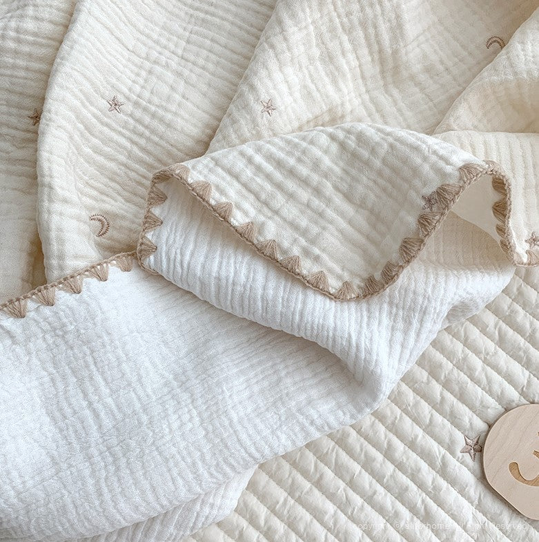 Star and Moon gauze blanket