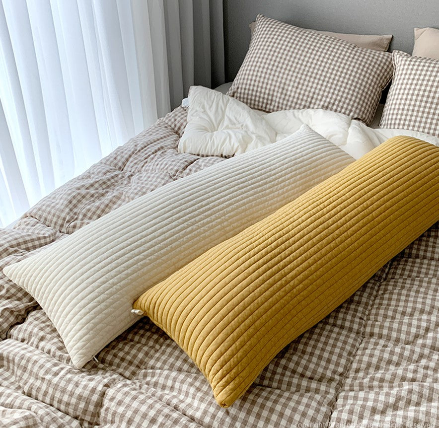 Quilted Bumper Cushion / Body Pillow