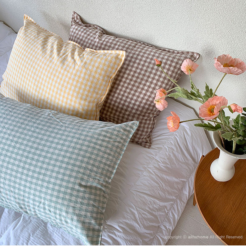 ALL4HOME Adult Checkered Pillow