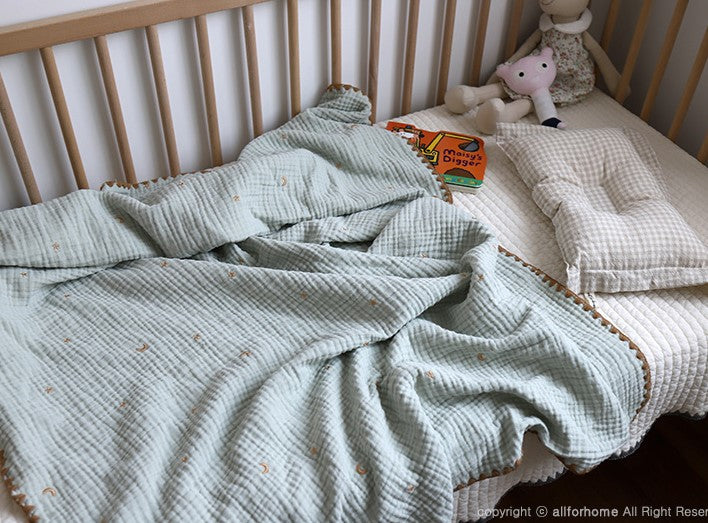 Star and Moon gauze blanket