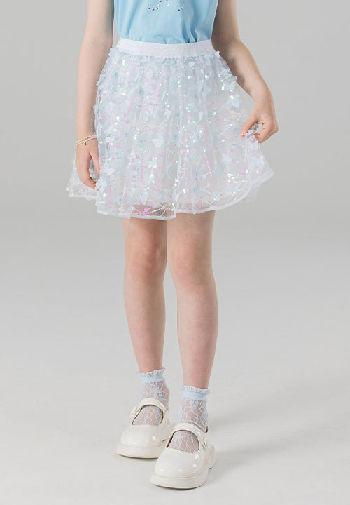 I LOVE J earthy sequin skirt