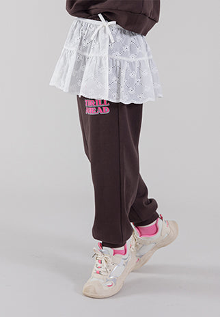 I LOVE J layered eyelet skirt
