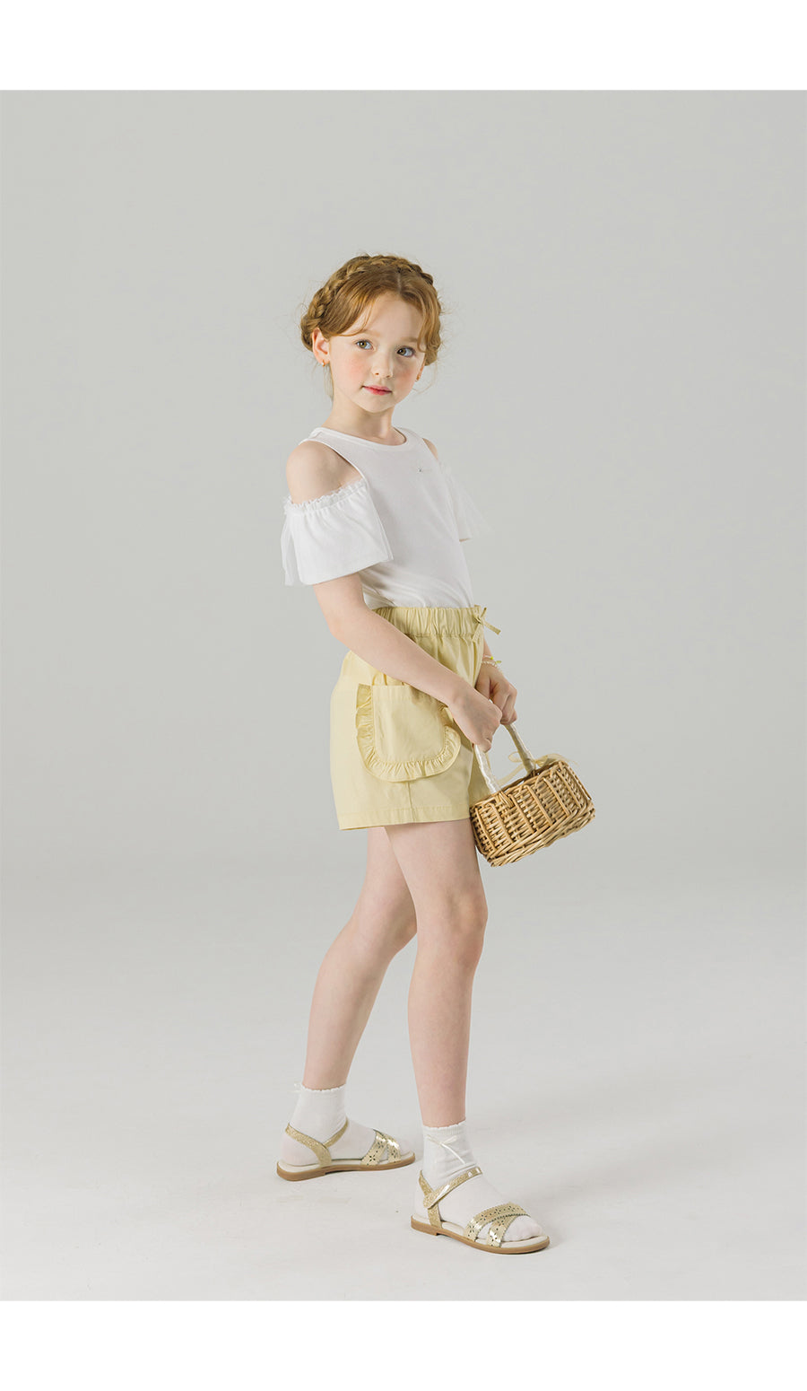 I LOVE J pimu frill pocket shorts