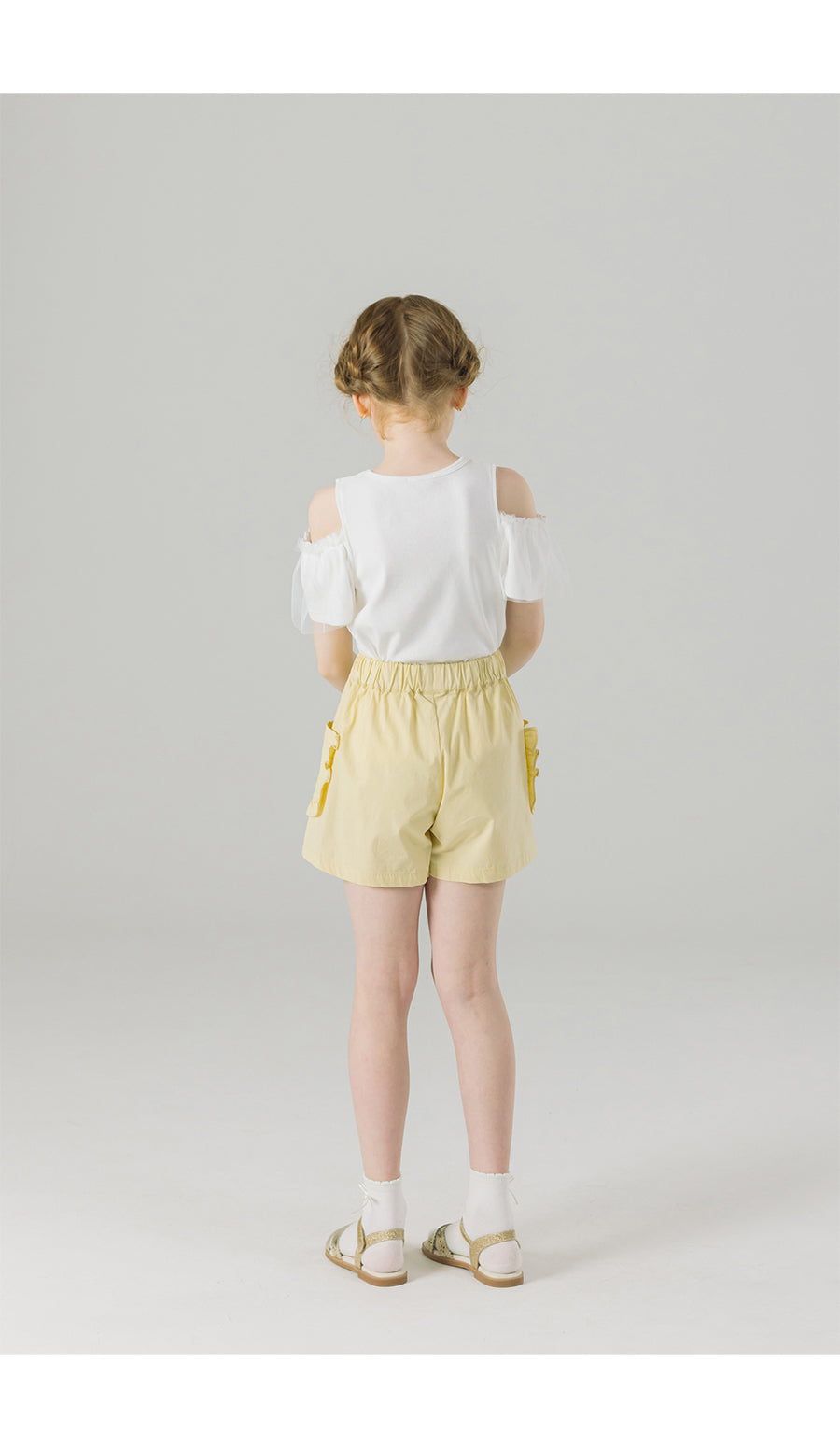 I LOVE J pimu frill pocket shorts