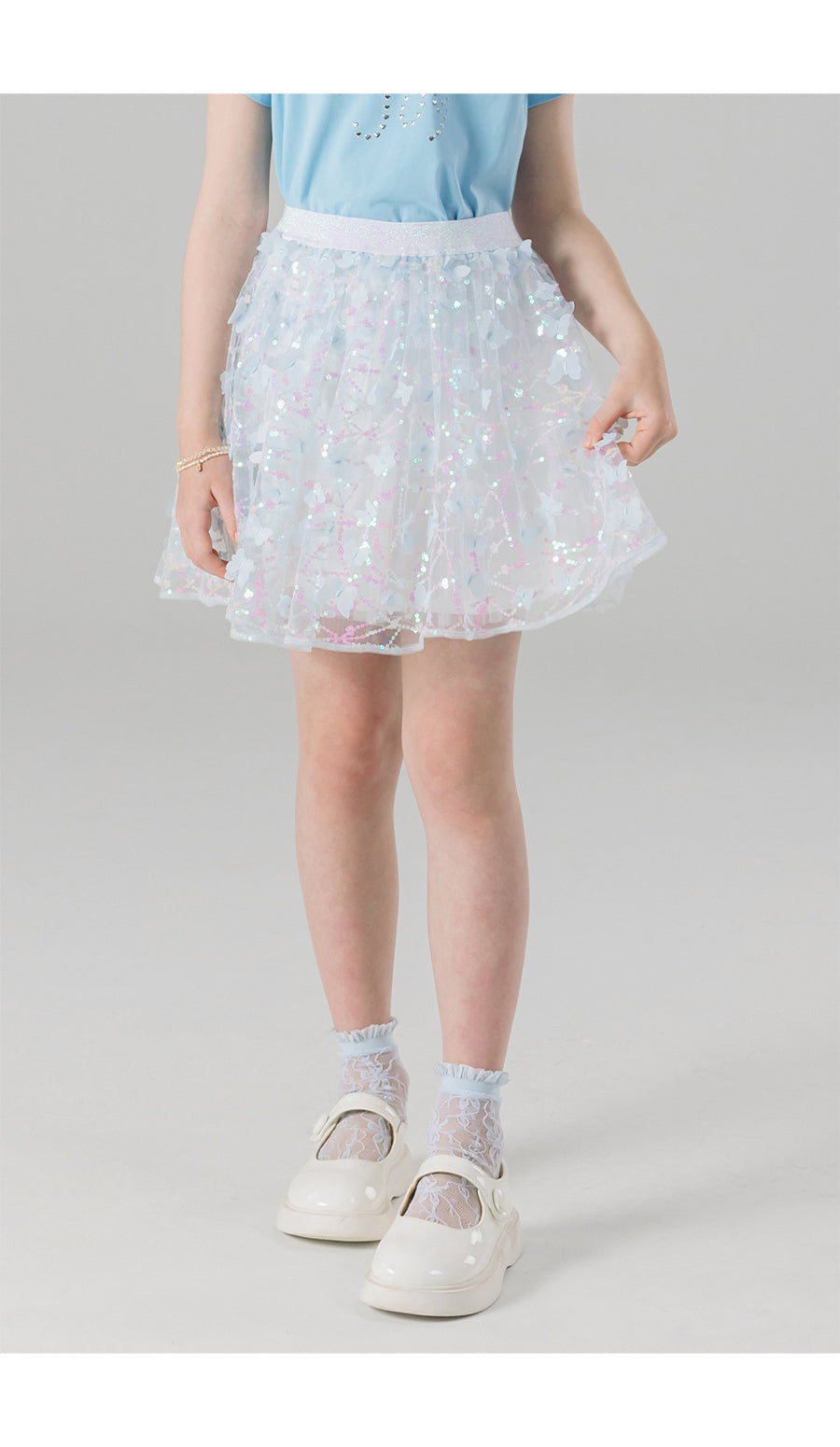 I LOVE J earthy sequin skirt