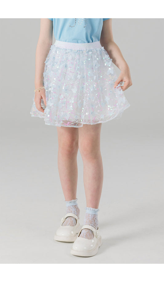 I LOVE J earthy sequin skirt
