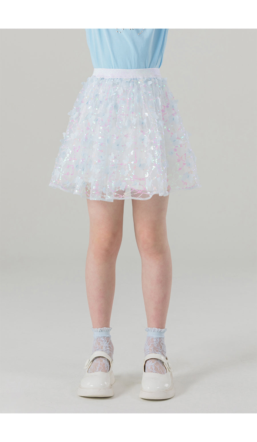 I LOVE J earthy sequin skirt