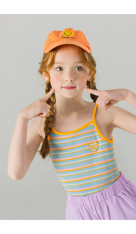 I LOVE J perint stripe tank top