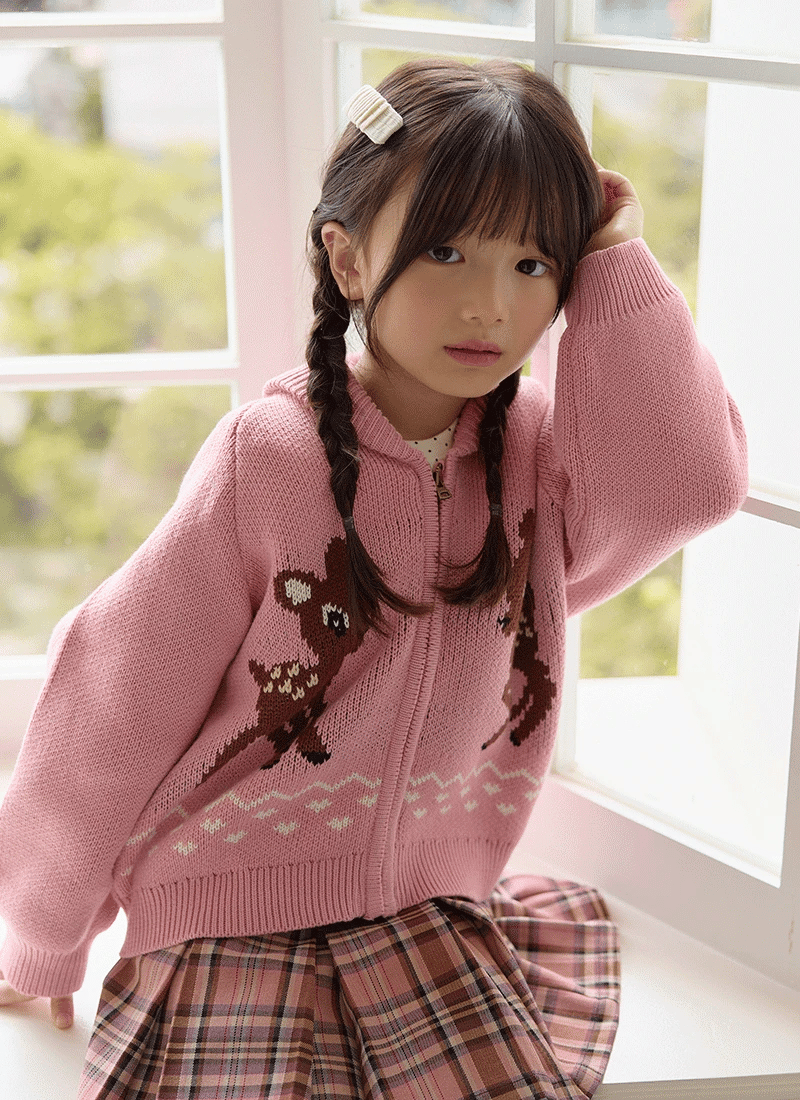 BEBETAILOR Bambi zip up knit jacket