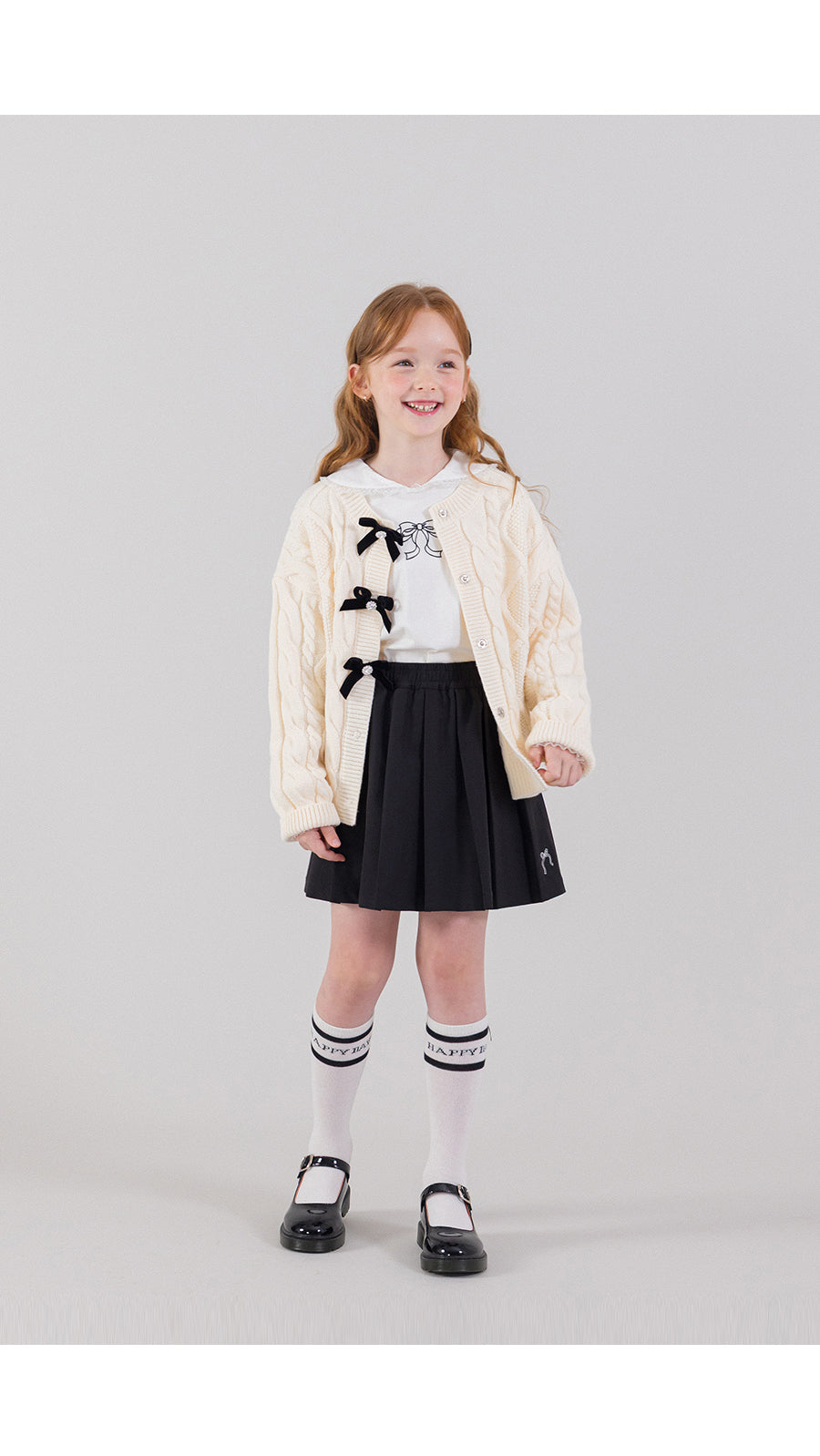 I LOVE J beberi bow knit cardigan