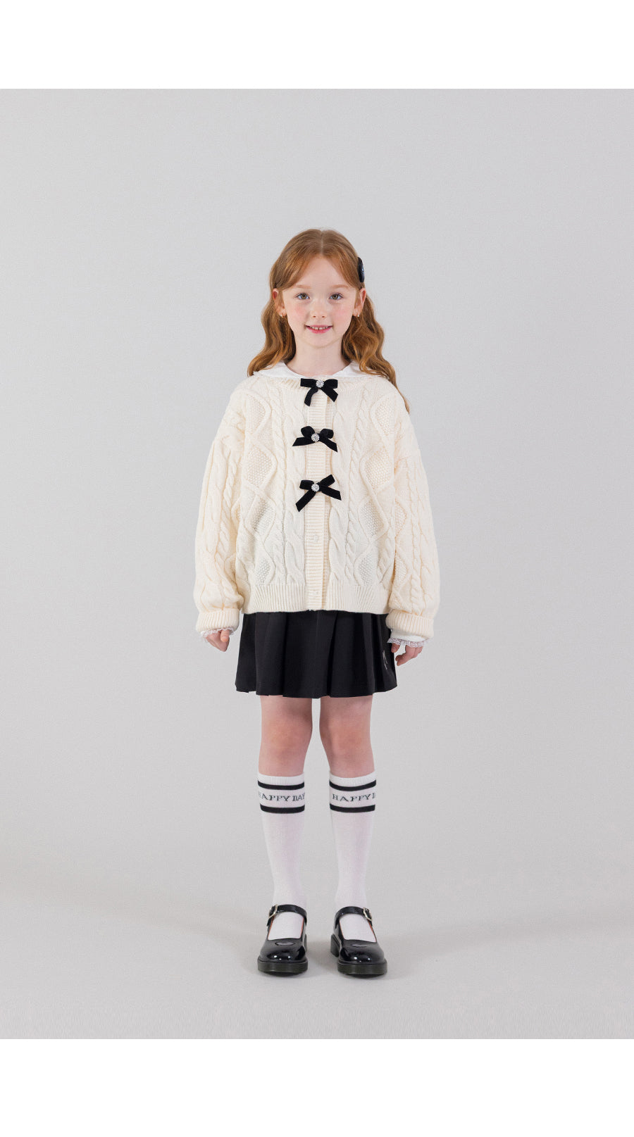 I LOVE J beberi bow knit cardigan