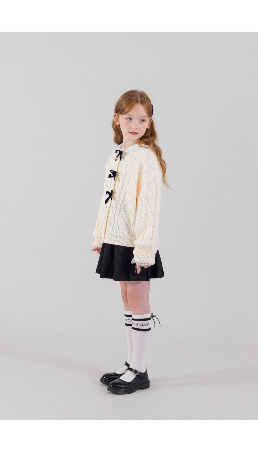 I LOVE J beberi bow knit cardigan