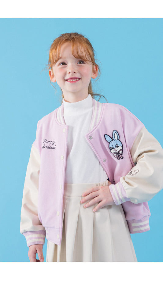 I LOVE J wonder land bunny baseball jacket