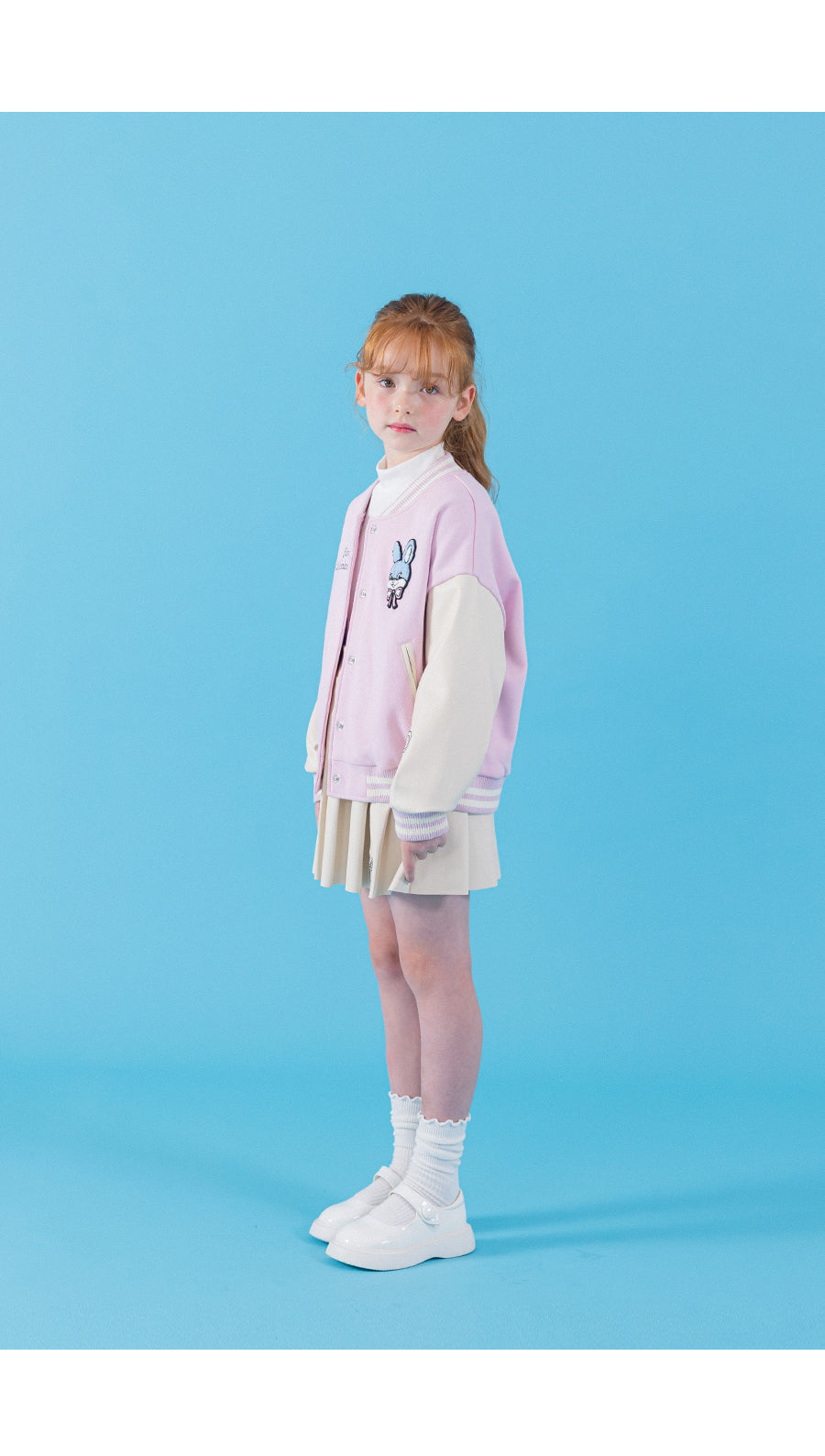 I LOVE J wonder land bunny baseball jacket