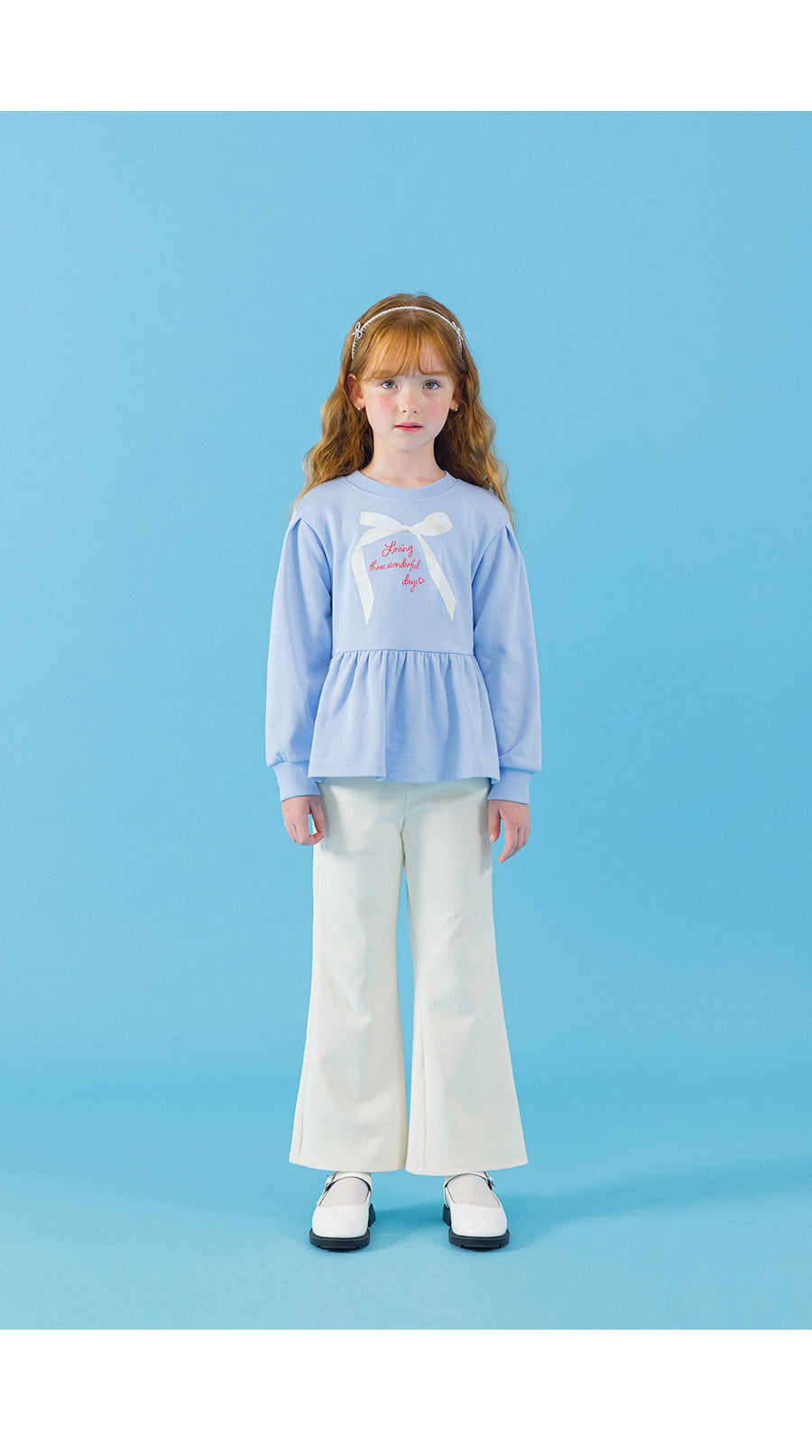 I LOVE J weening ribbon mtm top