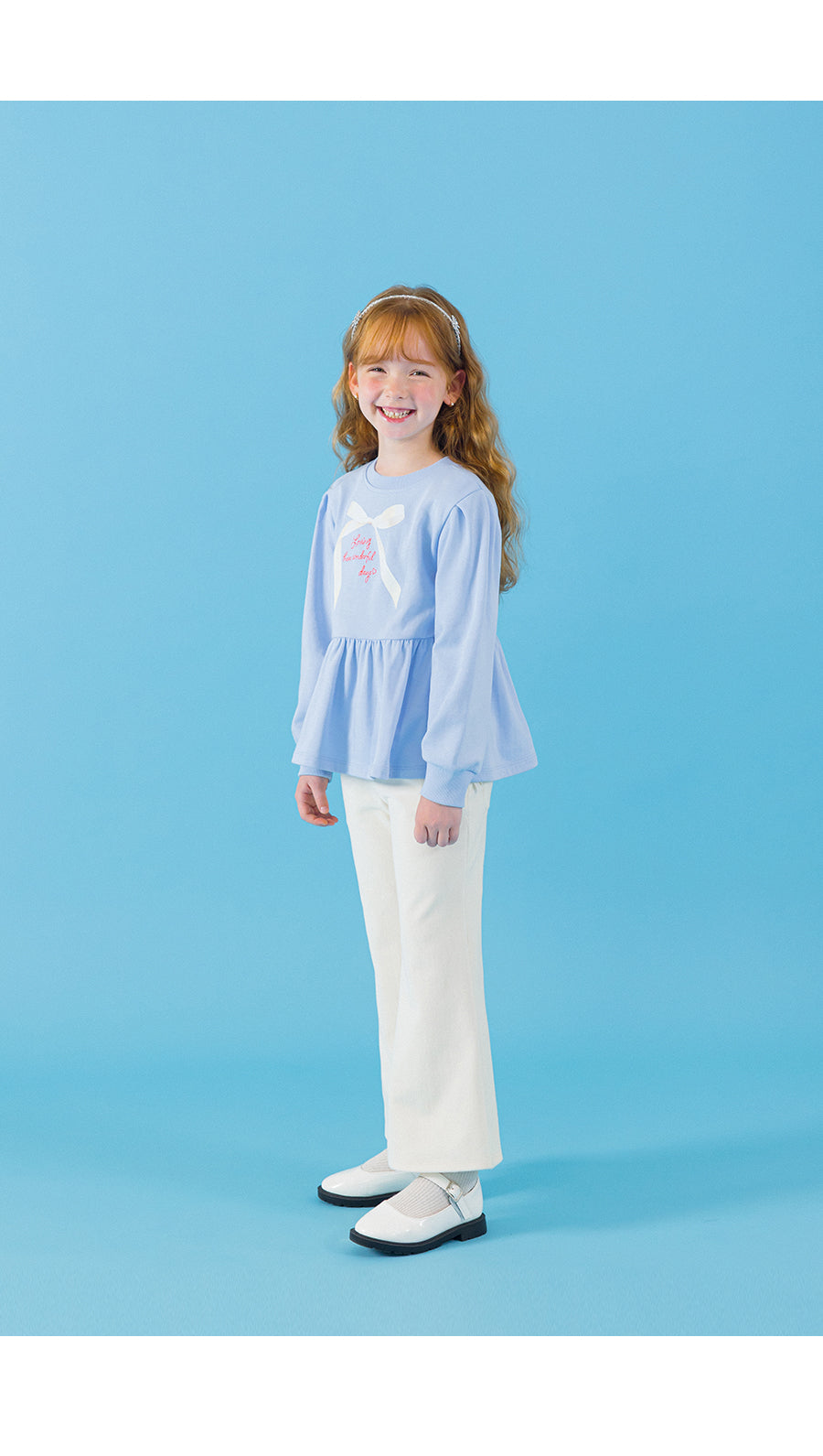 I LOVE J weening ribbon mtm top