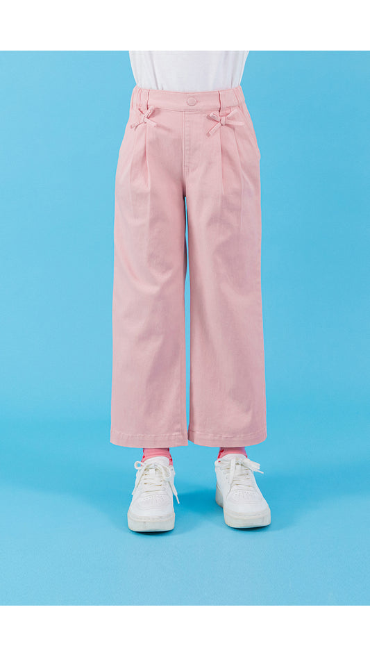 I LOVE J cotton semi wide pants