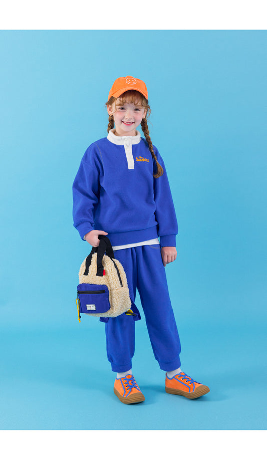 I LOVE J color-blocked fleece 2pc set