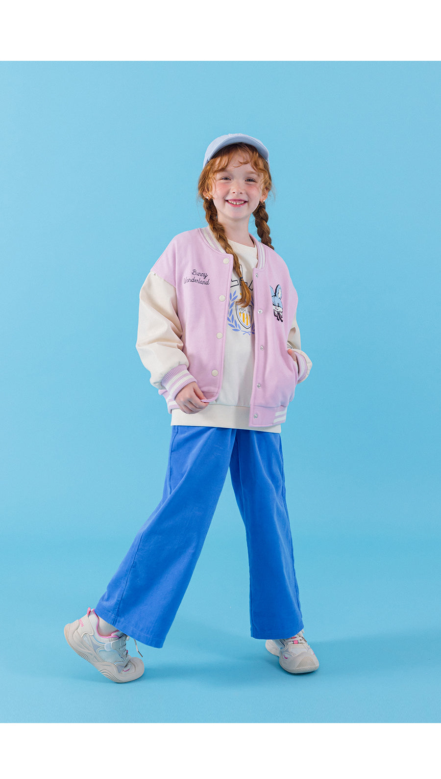 I LOVE J wonder land bunny baseball jacket