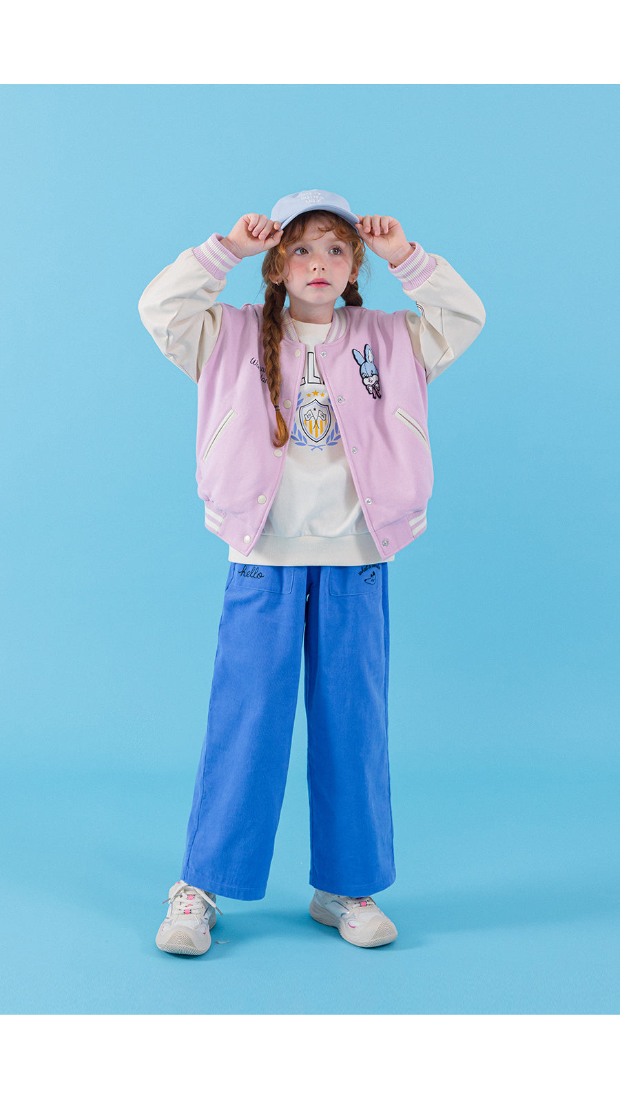 I LOVE J wonder land bunny baseball jacket