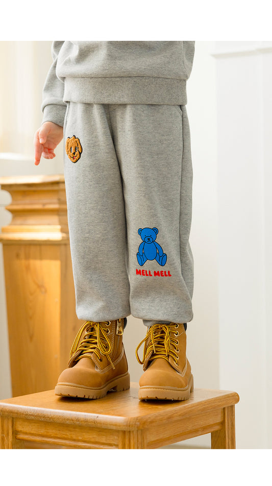 I LOVE J TODDLER boucle jogger pants