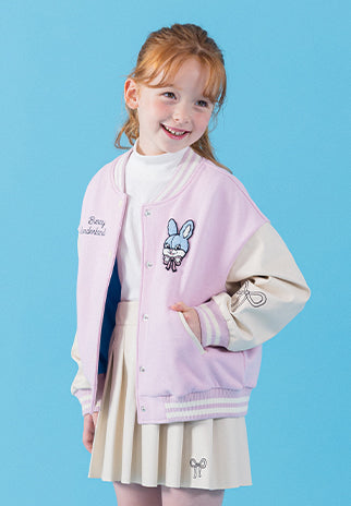 I LOVE J wonder land bunny baseball jacket
