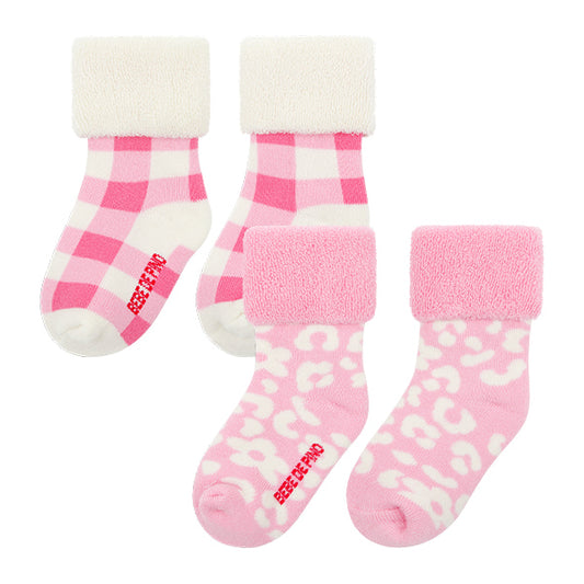BEBE DE PINO Parisien pink newborn socks set