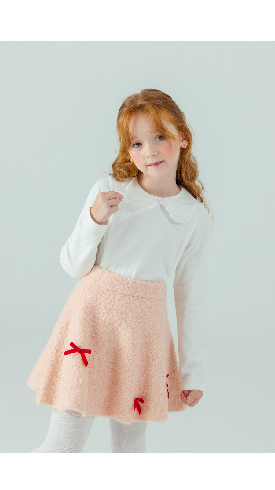 I LOVE J Frill collar top