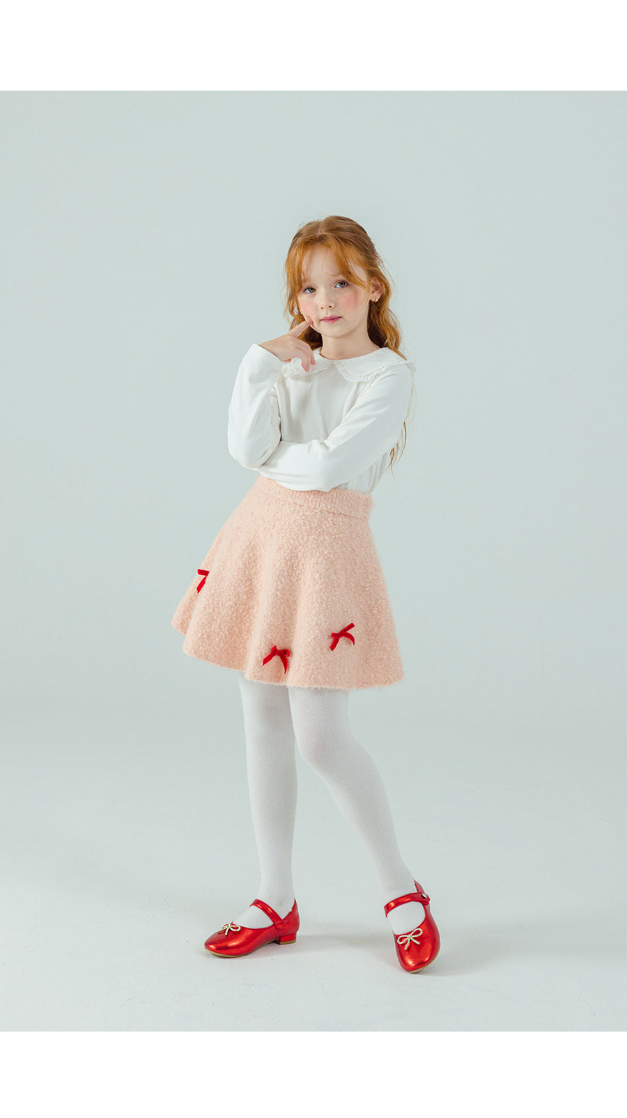 I LOVE J Ribbon knit skirt