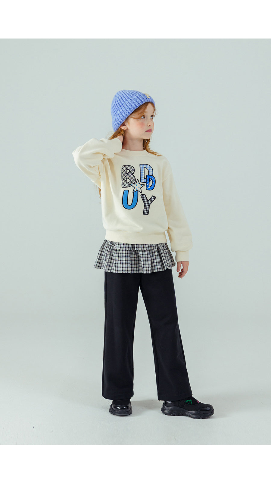 I LOVE J Fleece layered skirt pants