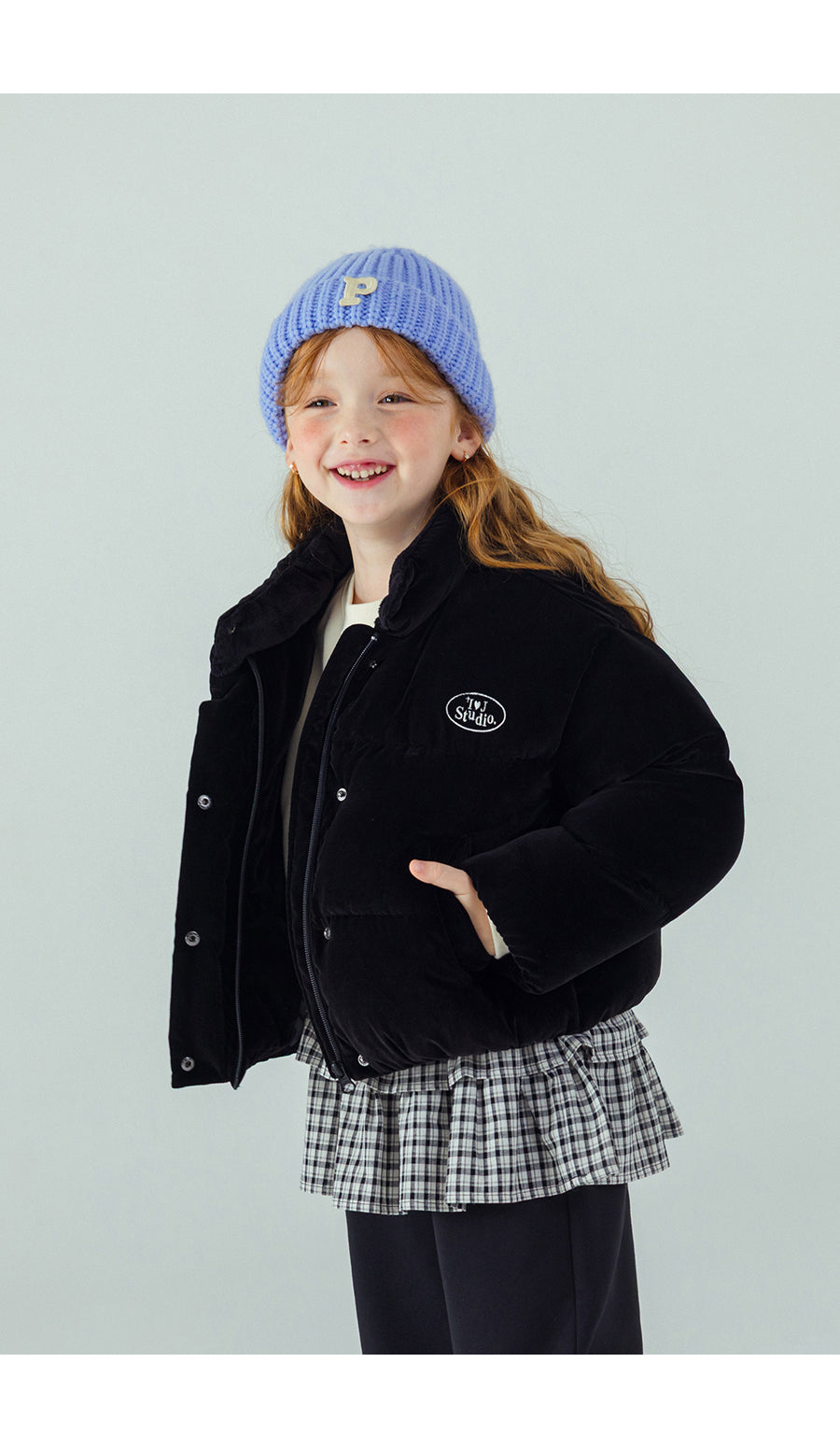 I LOVE J Plato velvet solarball padding jacket