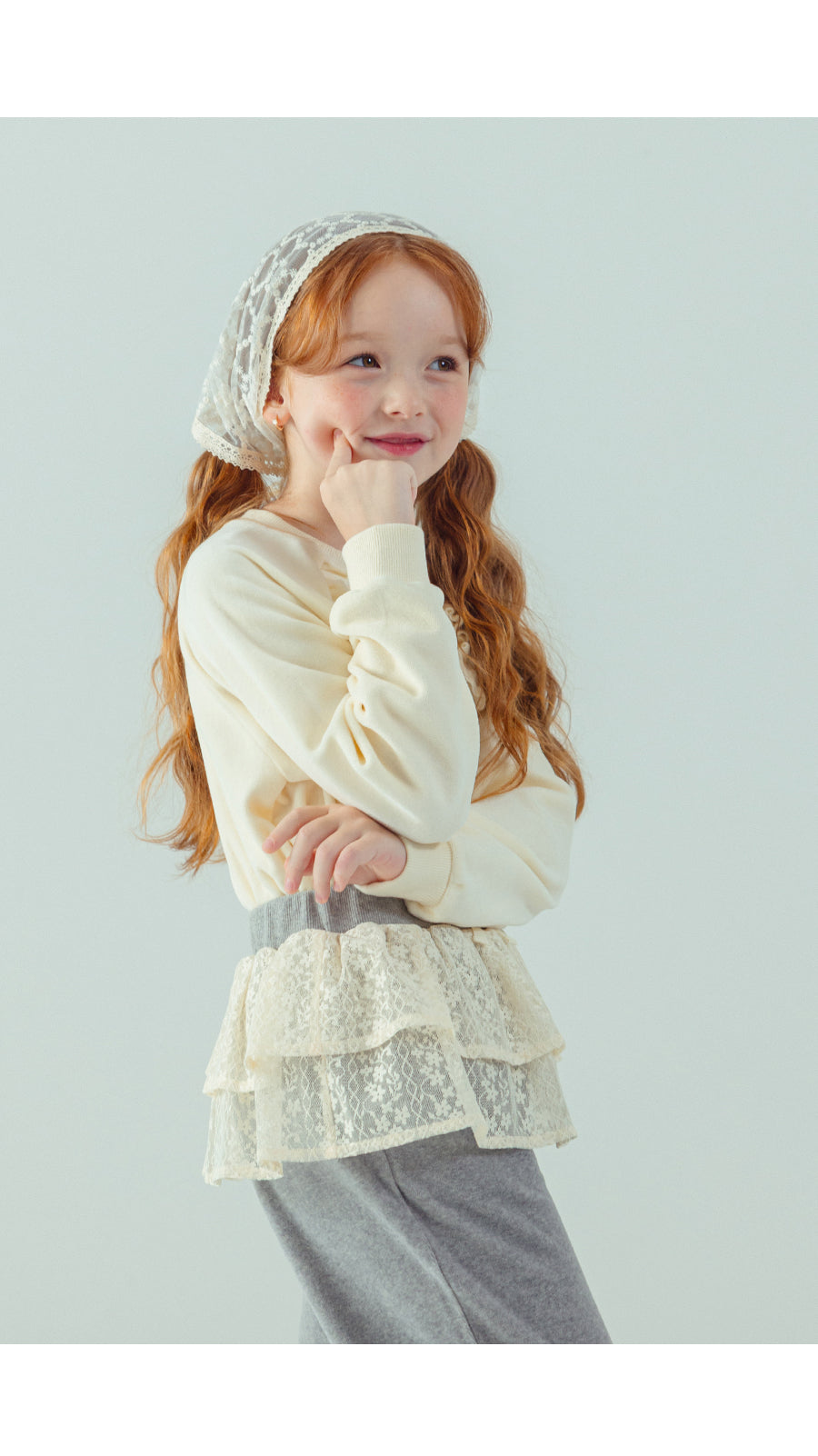 I LOVE J Day lace fleece 2pc set