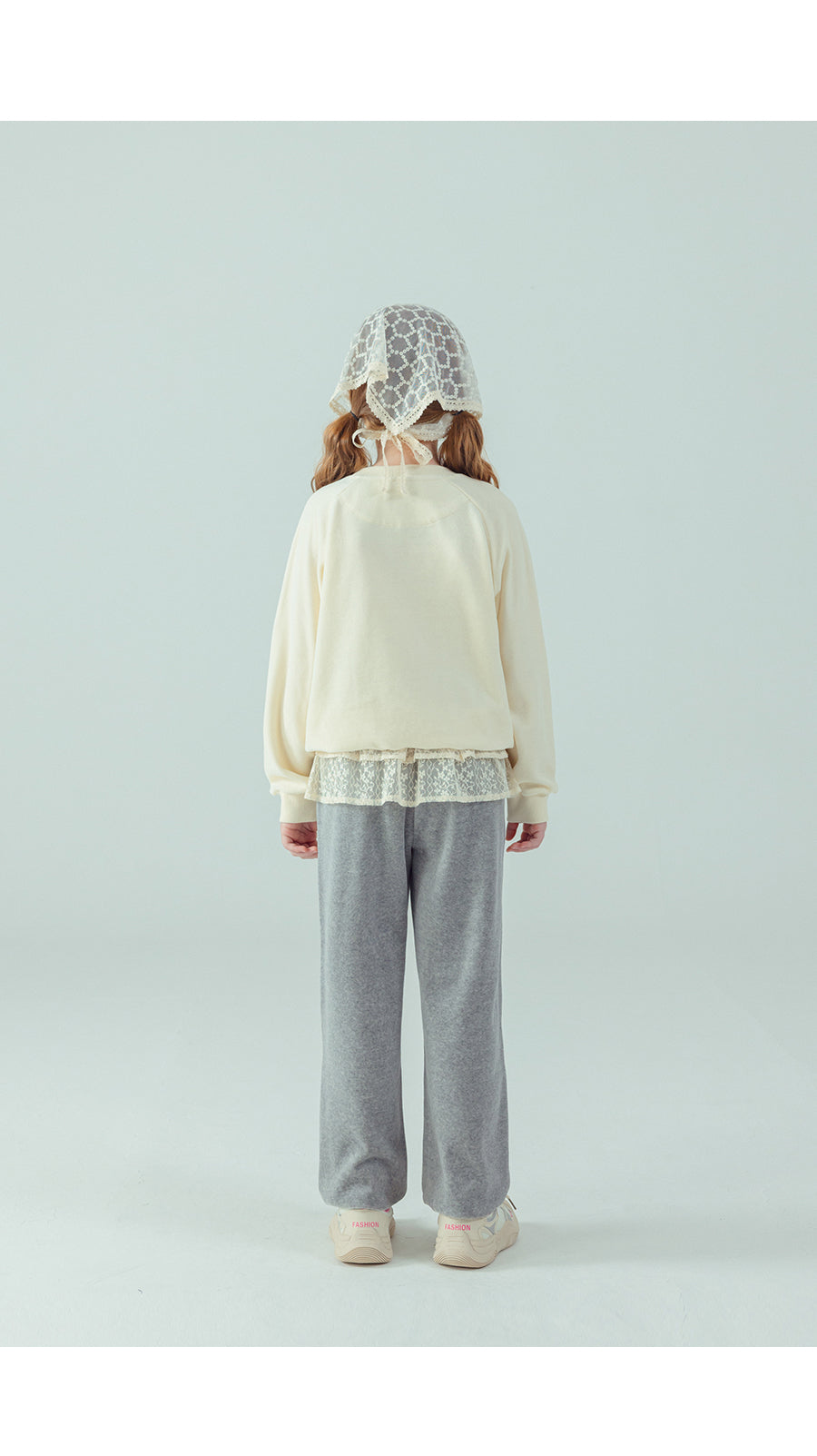 I LOVE J Day lace fleece 2pc set