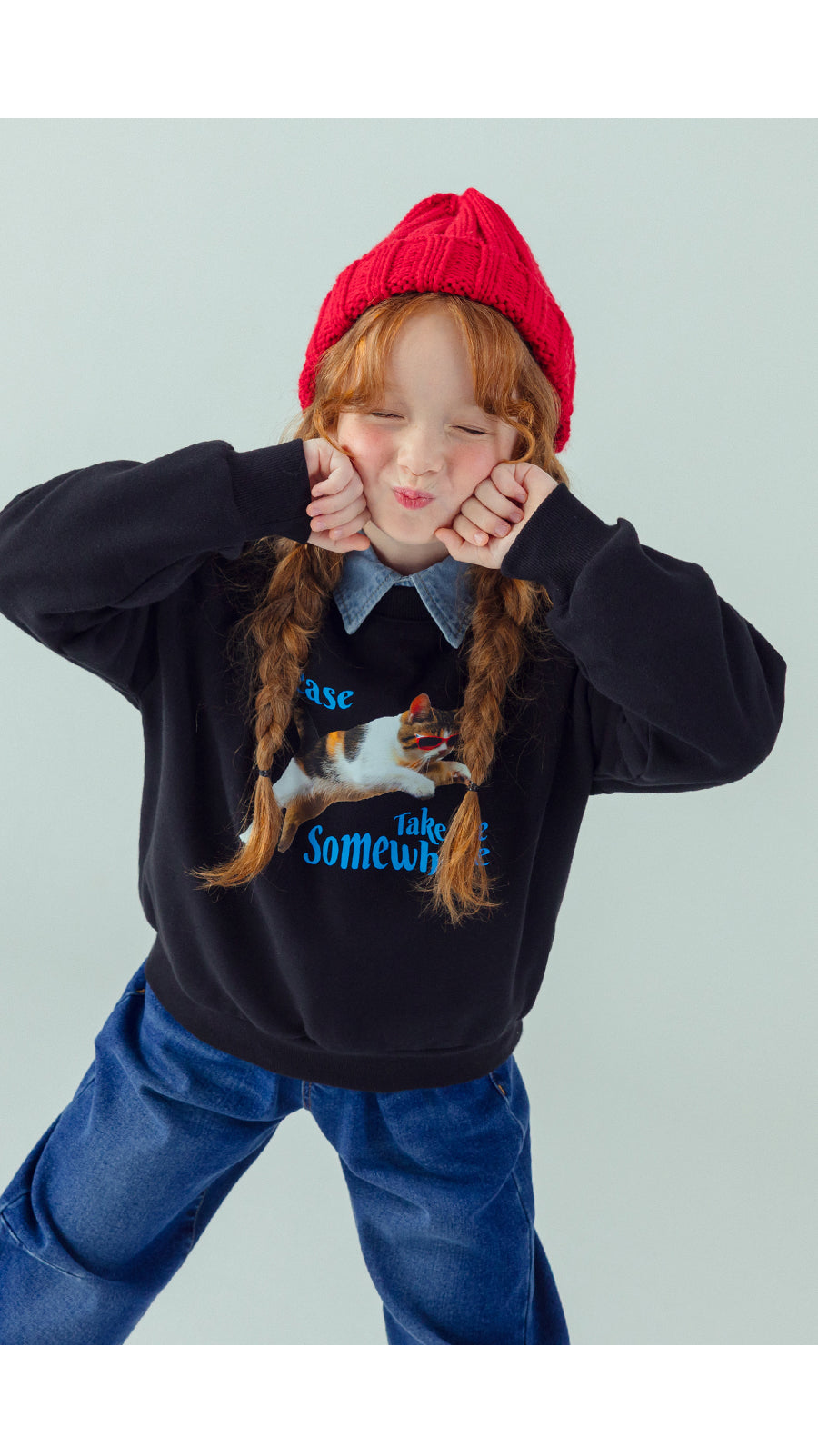 I LOVE J Cat fleece mtm